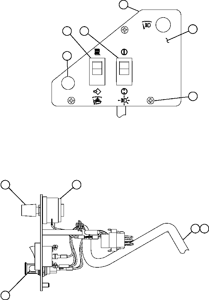 LEXAN OVERLAY, SWITCH MODULE EL2783 KOMATSU