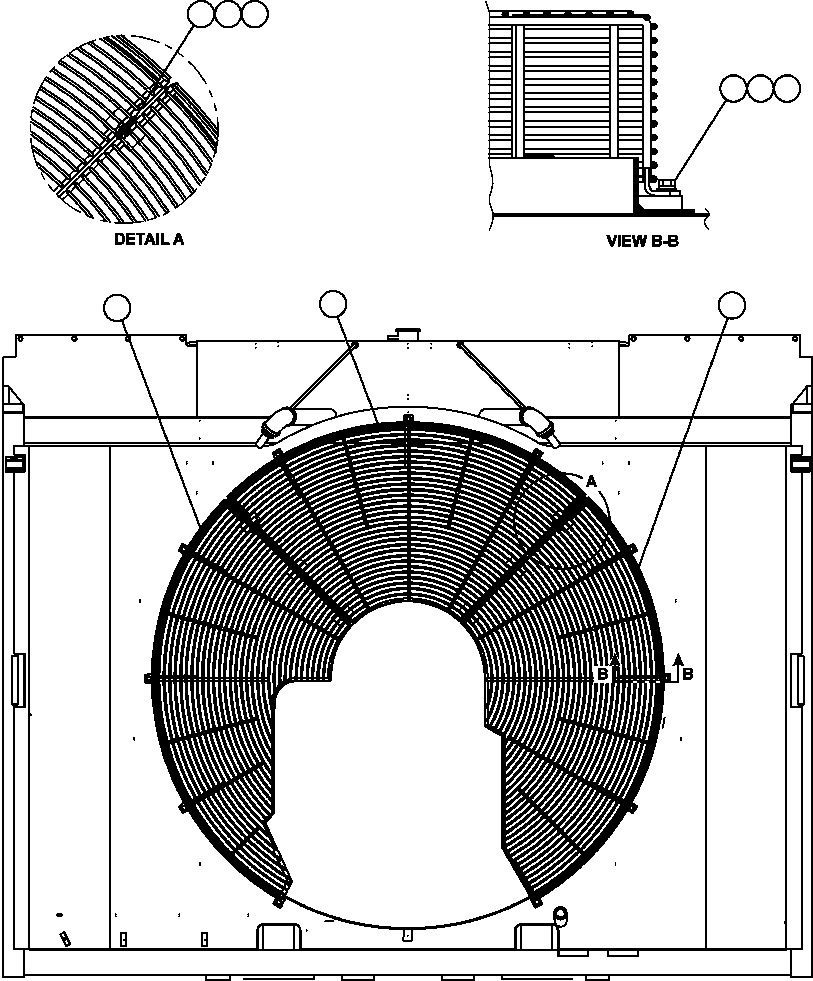 GUARD, FAN - R.H. EL1526 KOMATSU