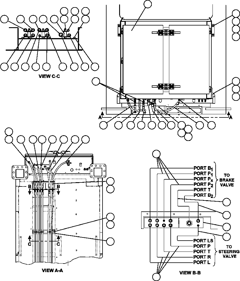 BRAKE CABINET ASSEMBLY (SEE INDEX) (1) EJ8765 KOMATSU