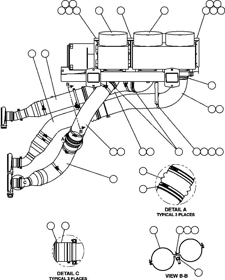 TUBE, BENT - RH OUTER FRONT EK5653 KOMATSU