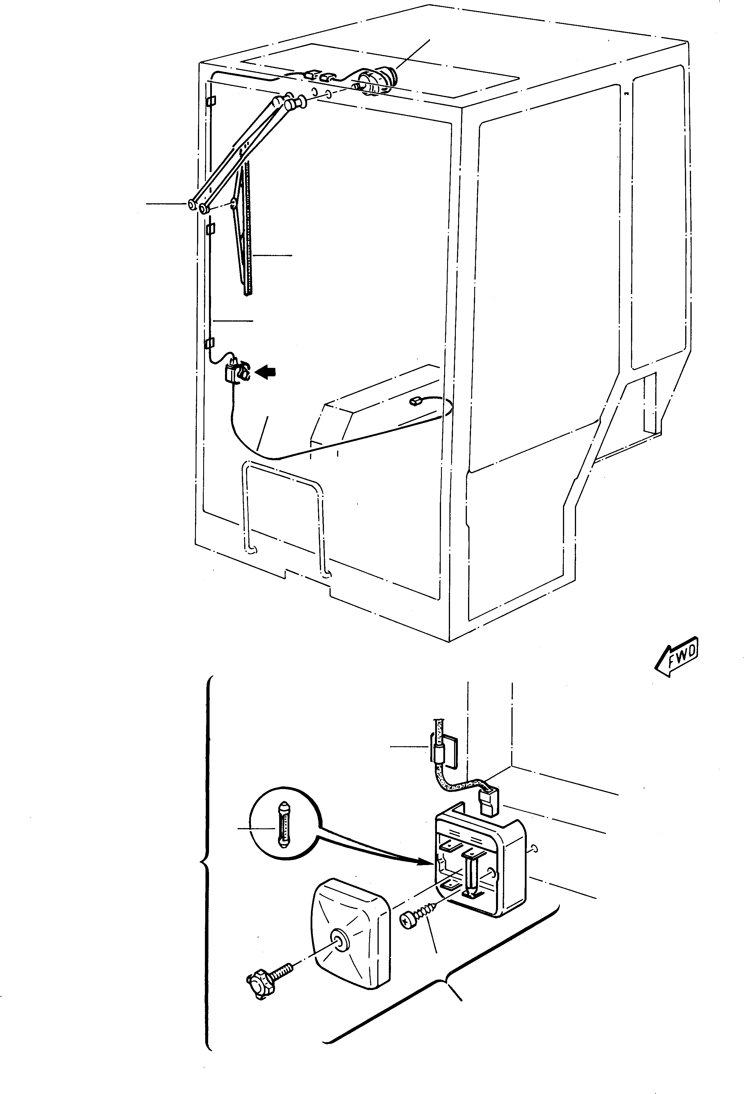 BRACKET FOR STOPPING WIRE 816212554 KOMATSU
