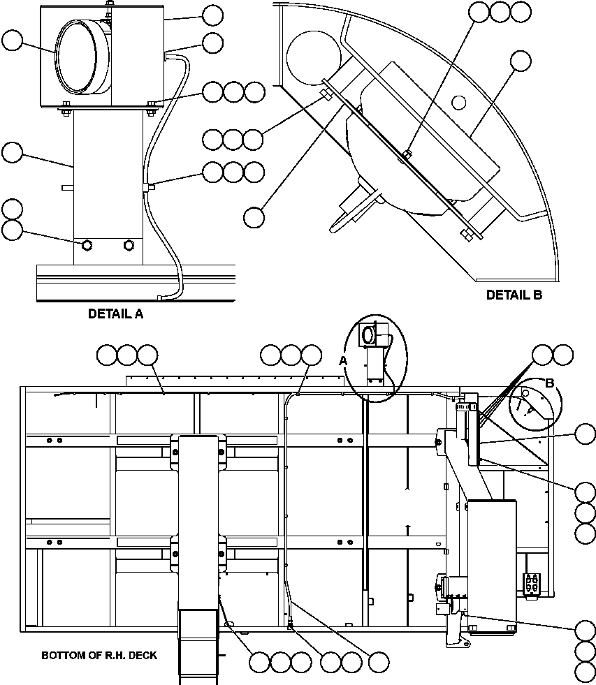 HARNESS, R.H. DECK EJ2755 KOMATSU