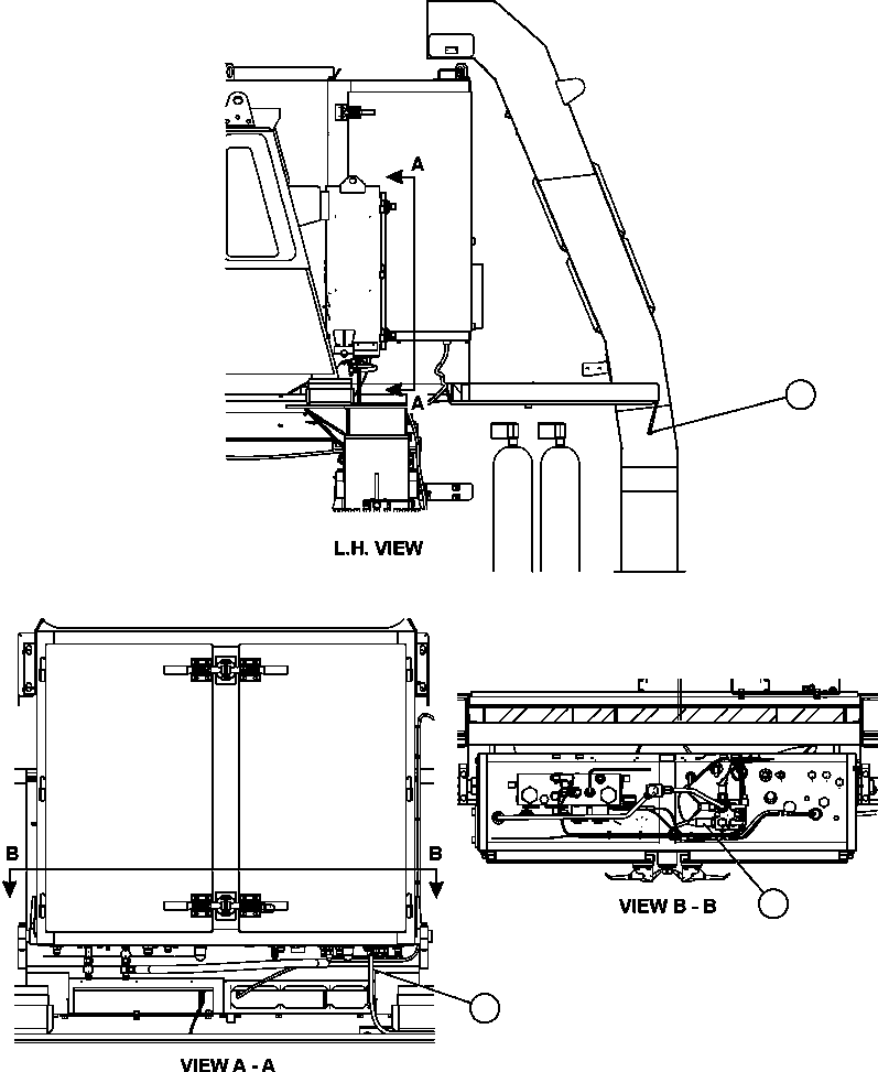 HARNESS, L.H. FRAME RAIL EL1148 KOMATSU