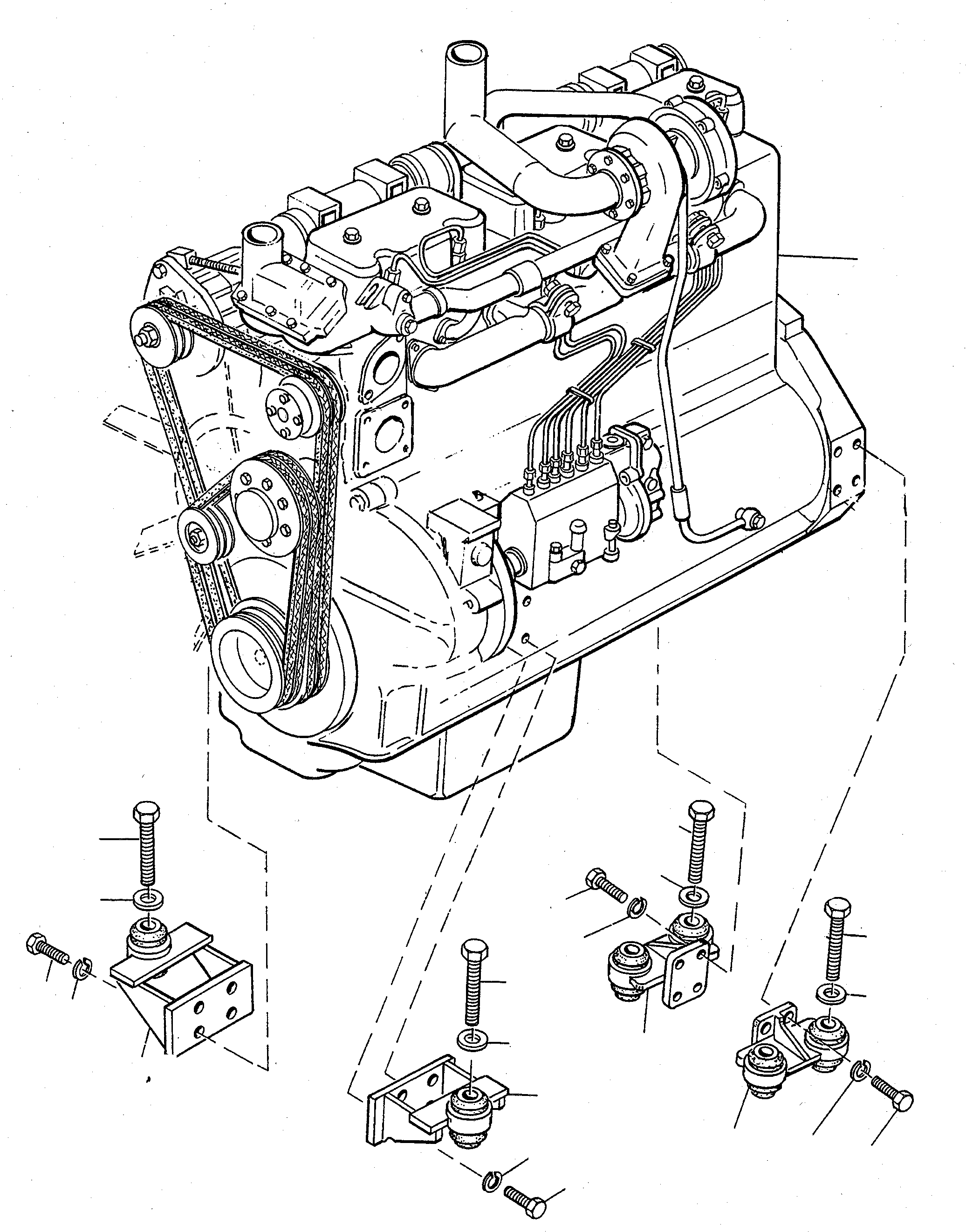 ENGINE CARRIER 4210137M91 KOMATSU
