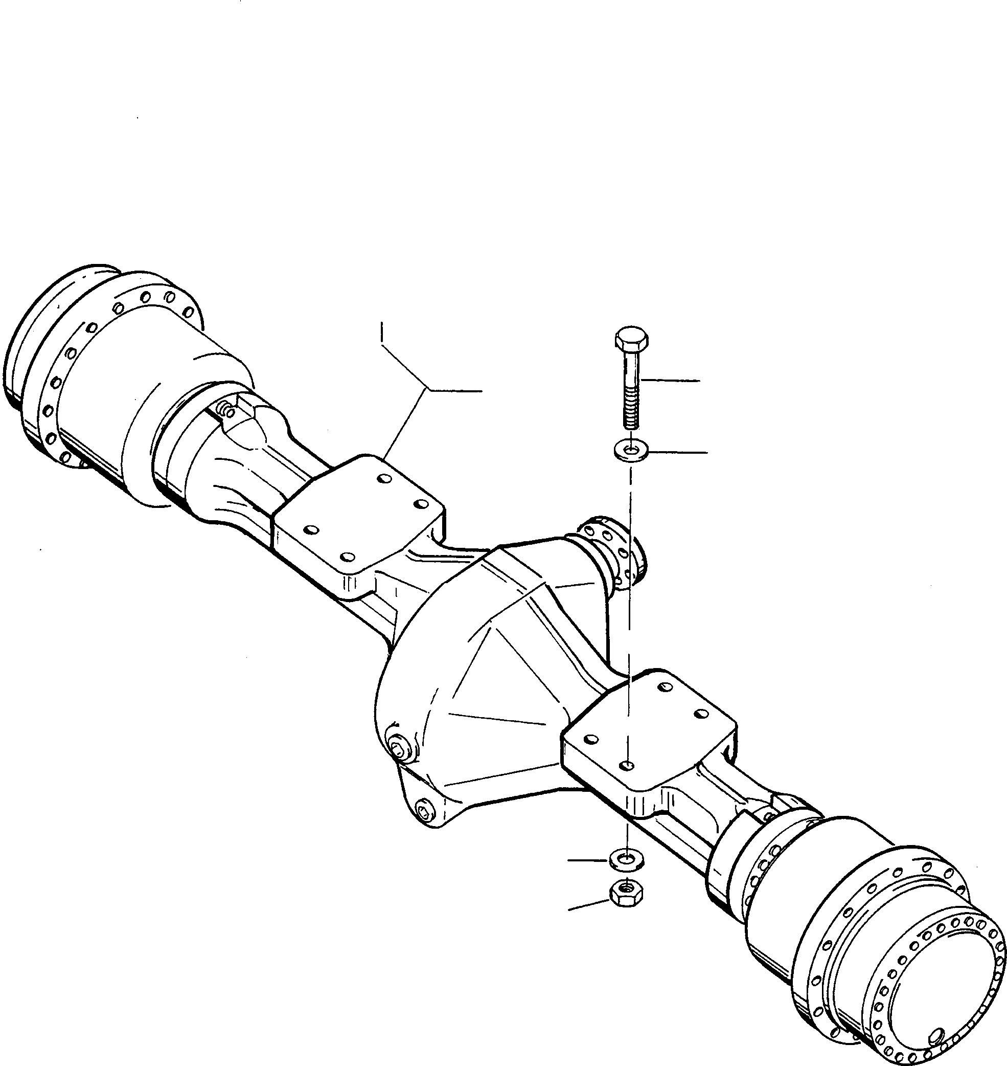 REAR AXLE 4211461M91 KOMATSU