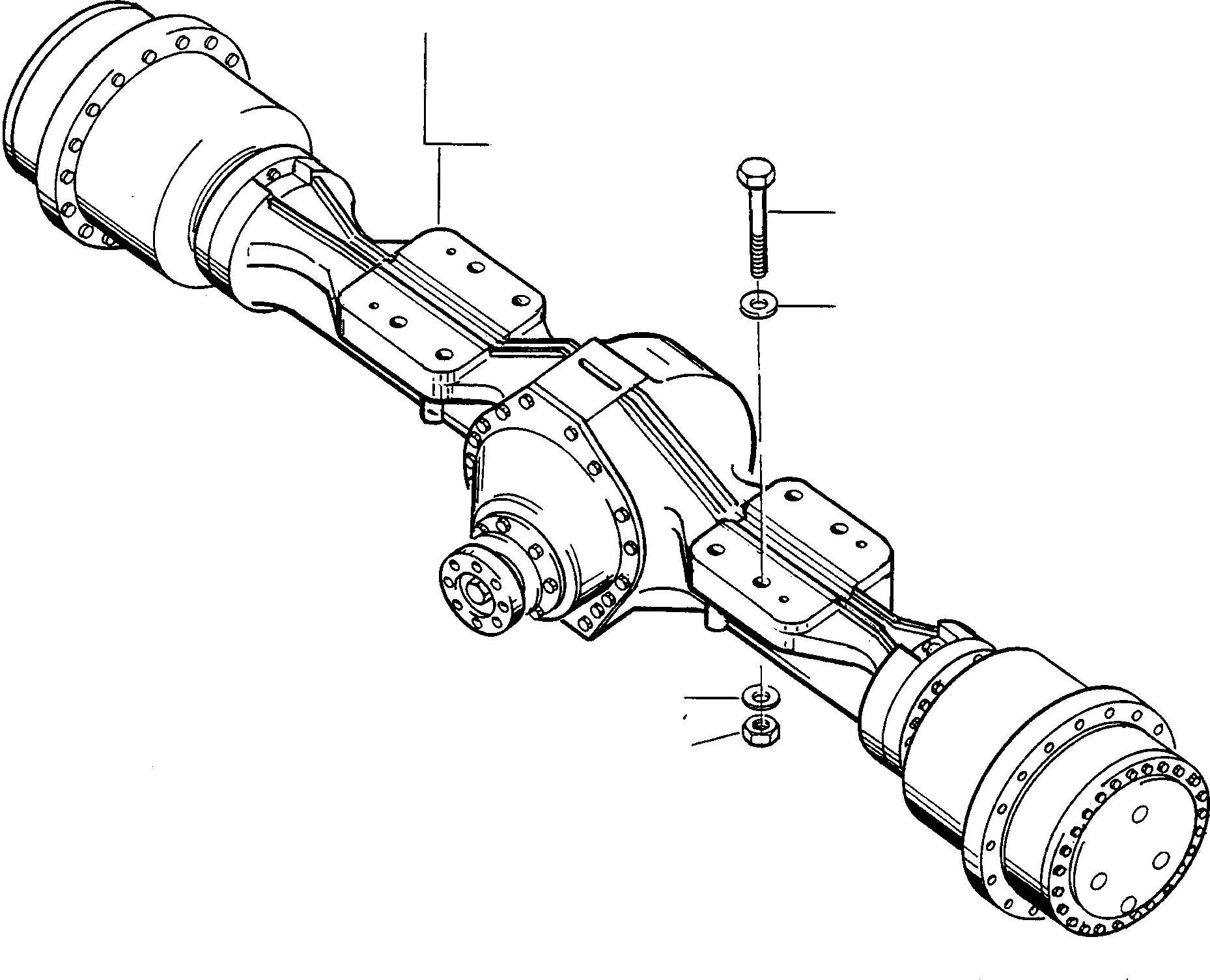 FRONT AXLE 4211020M91 KOMATSU