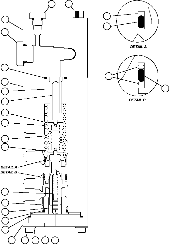 (4) INCLUDED IN BF3860 SEAL KIT. BF3860 KOMATSU
