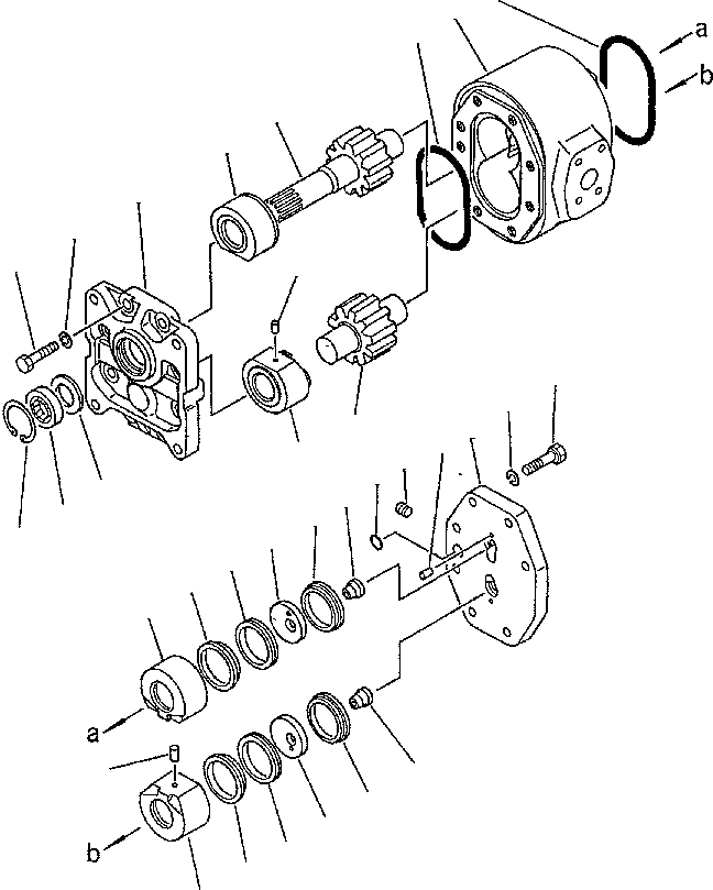 GEAR PUMP ASS'Y,(PAR112) 07441-67503 KOMATSU