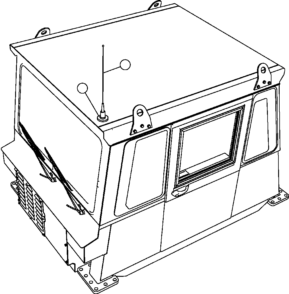 ANTENNA MOUNT, MAGNETIC PC1694 KOMATSU