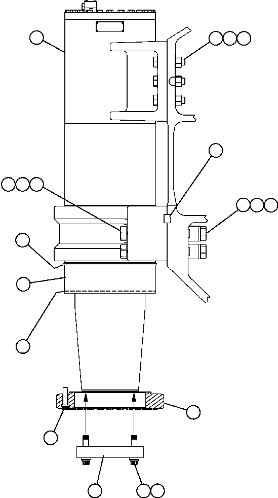 FRONT SUSPENSION ASSEMBLY (SEE INDEX) EM7472 KOMATSU