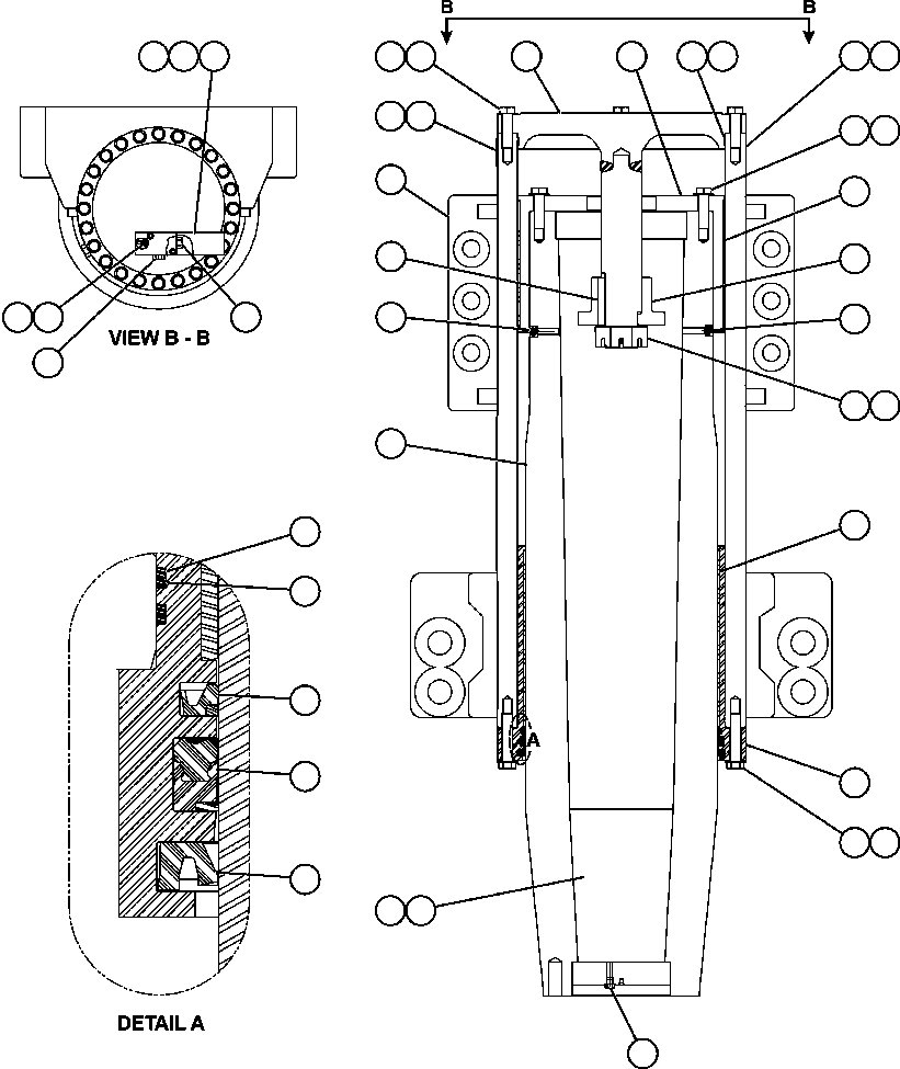 NOTE: (1) INCLUDED IN AK4308 SEAL KIT. AK4308 KOMATSU