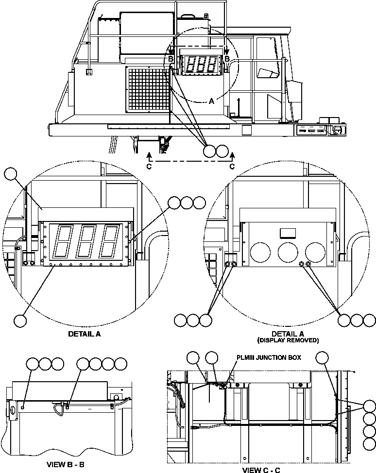 BRACKET, DISPLAY MOUNTING EL1738 KOMATSU