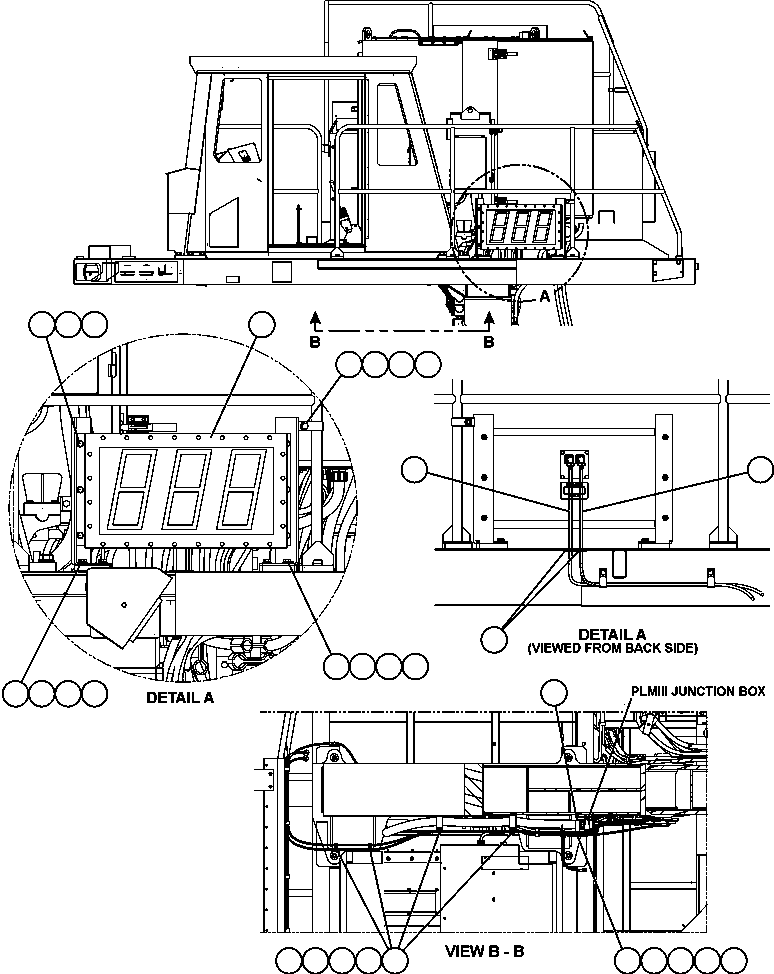 CABLE, PLMIII (JUNCTION BOX TO L.H. SCOREBOARD) EL1740 KOMATSU
