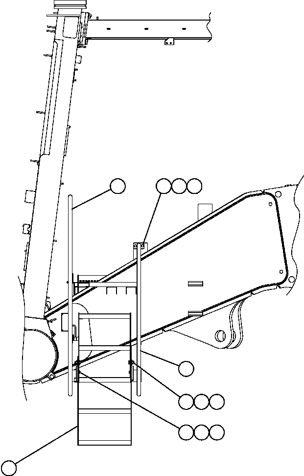 HANDRAIL - R.H. SIDE EM4701 KOMATSU