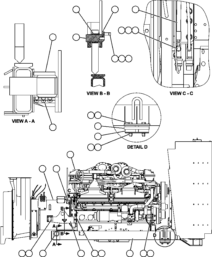 SUB-FRAME, ENGINE EM4680 KOMATSU