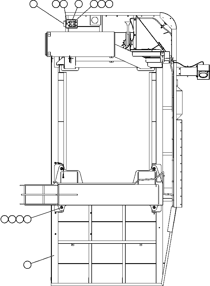 DECK - L.H. EM6695 KOMATSU