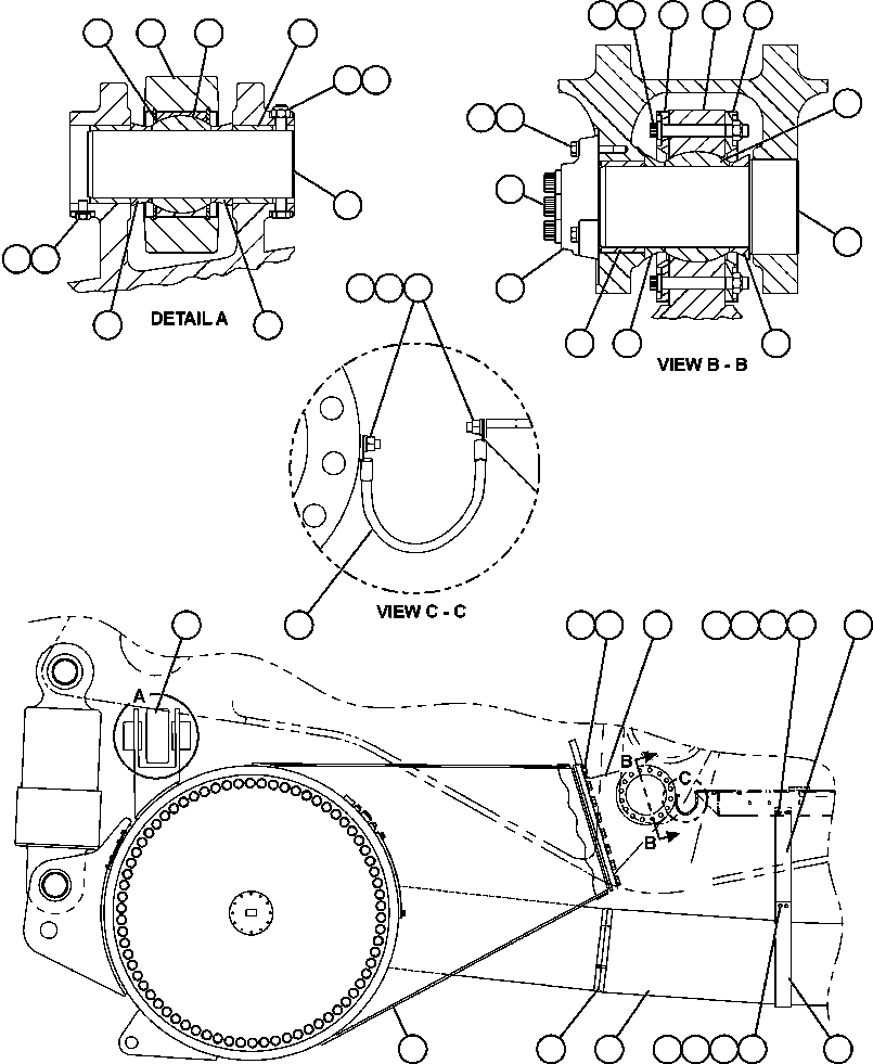 (2) INCLUDED IN AK5672 PANHARD PIN KIT. AK5672 KOMATSU