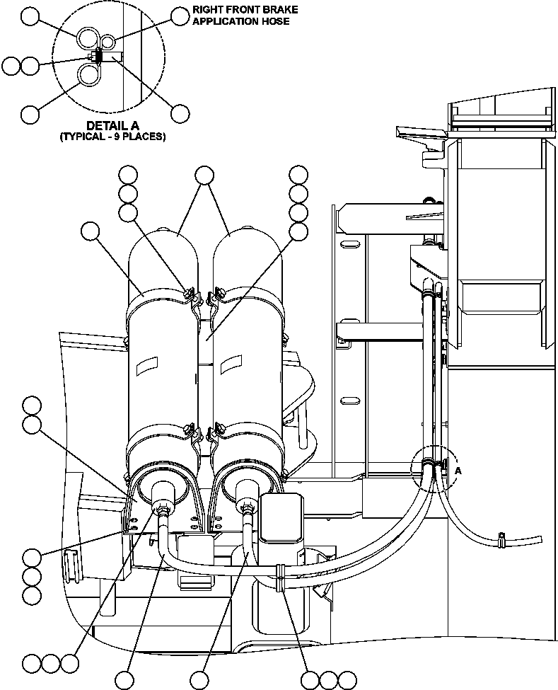 BRAKE ACCUMULATOR (SEE INDEX) PC1116 KOMATSU
