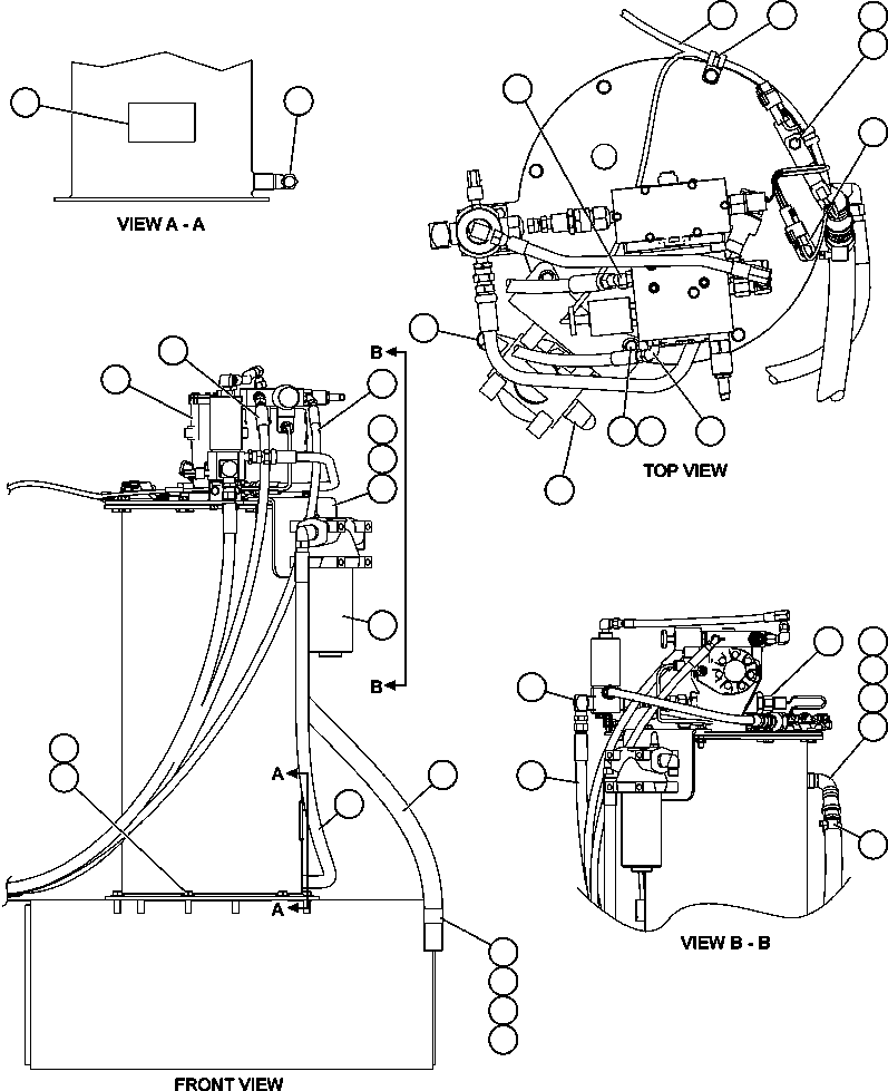 HOSE (GREASE OUTLET) HA8045 KOMATSU