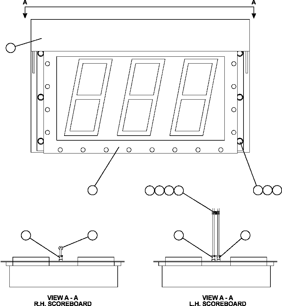 BRACKET, DISPLAY MOUNTING - R.H. EM4836 KOMATSU