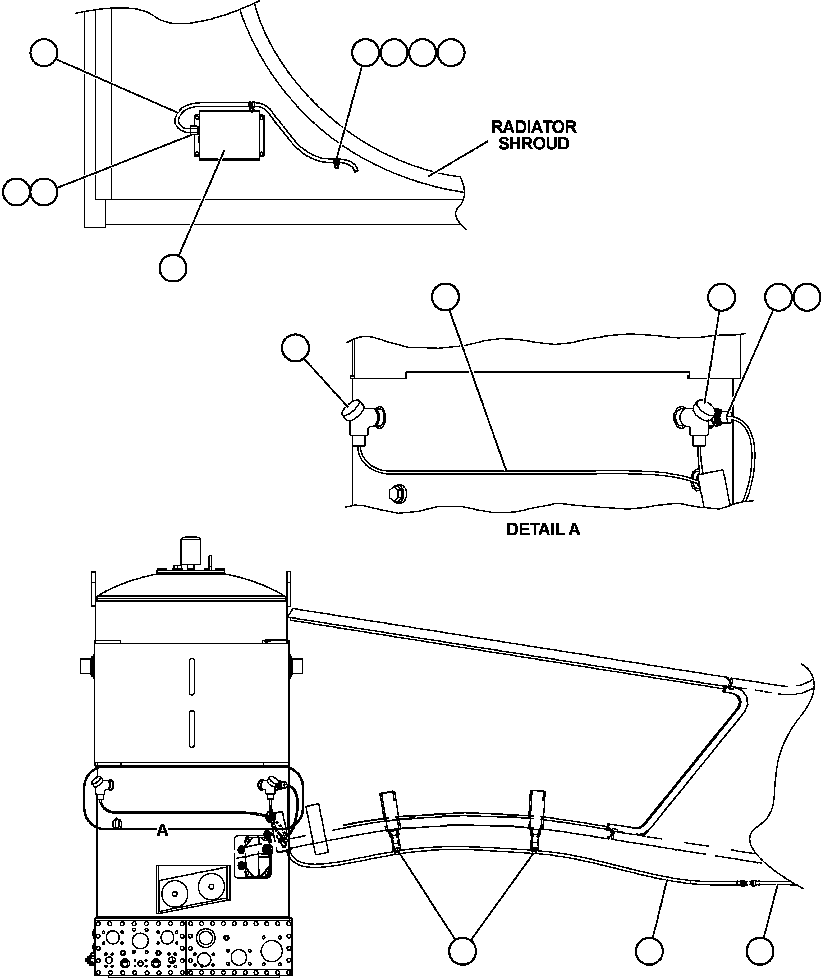 HARNESS, HYDRAULIC TANK EM0757 KOMATSU
