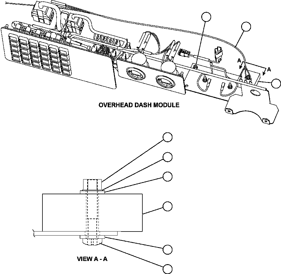 HARNESS, LOW FUEL WARNING EM4377 KOMATSU