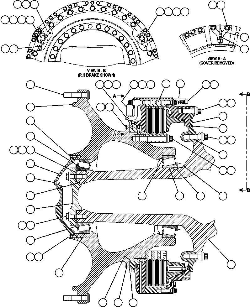 HUB ASSEMBLY EM4977 KOMATSU