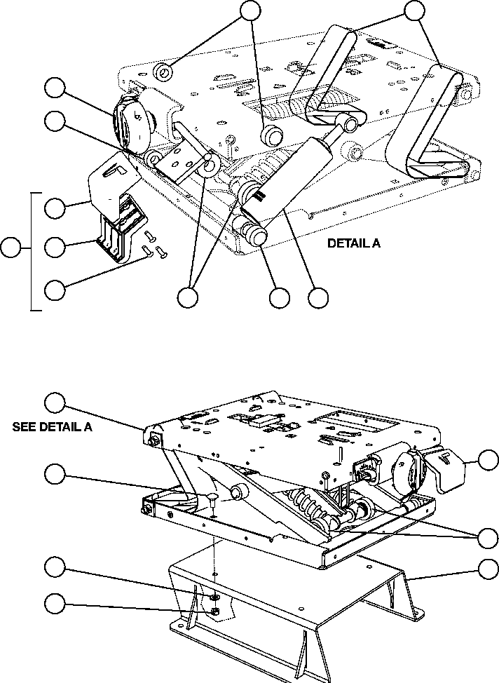 HEIGHT ADJUSTMENT COVER, BOTTOM XA4483 KOMATSU