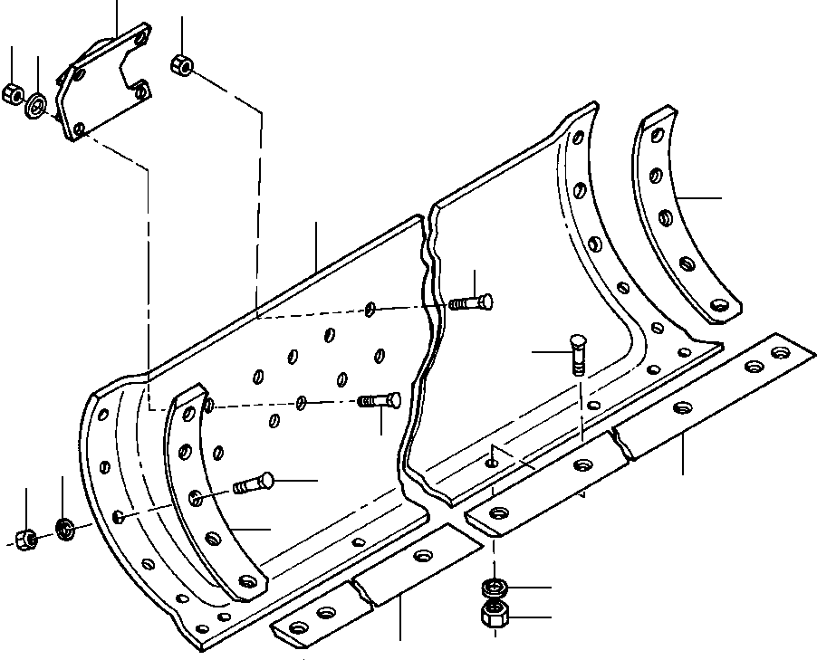 MOLDBOARD ASSEMBLY - 7/8 IN X 24 IN X 14 FT 1285 849 H91 KOMATSU