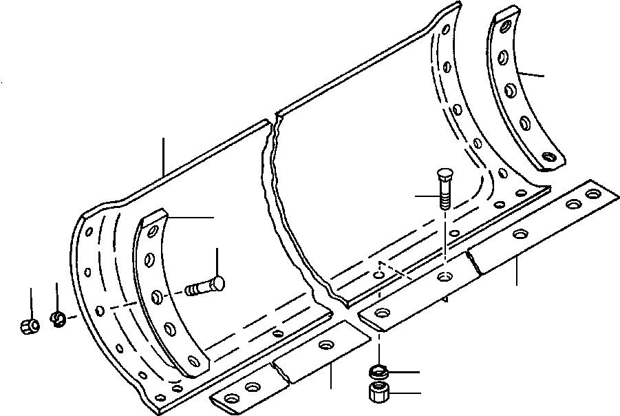 Режущая кромка - 3/4 IN X 8 IN X 6 FT 92 441 KOMATSU