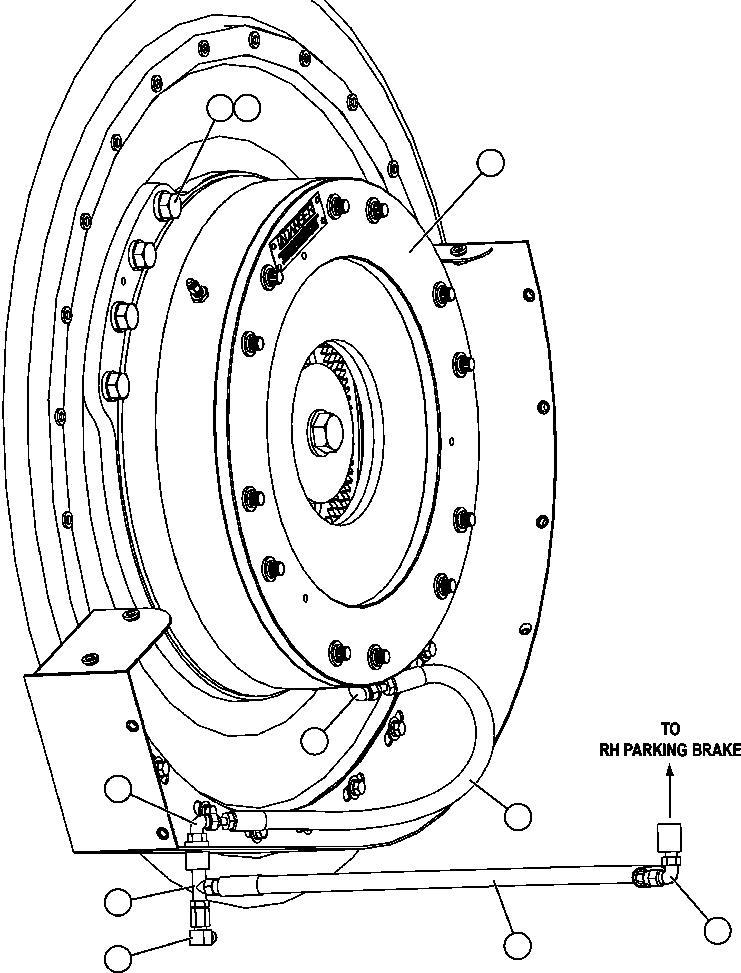 PARKING BRAKE ASSEMBLY (SEE INDEX) XB0922 KOMATSU