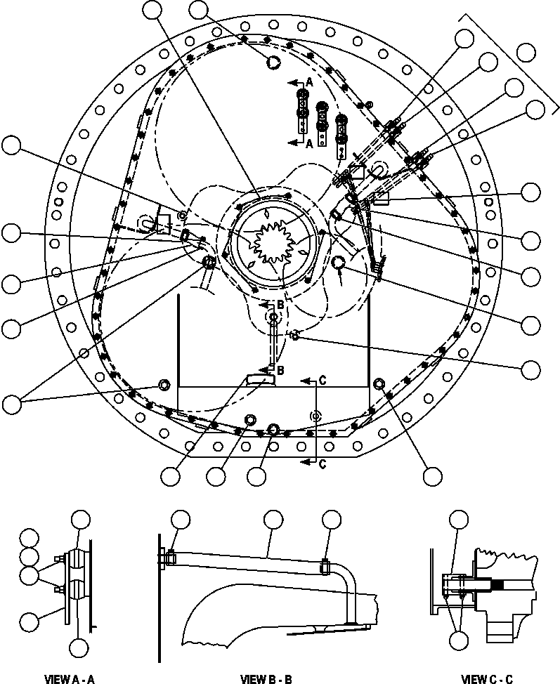 BRAKE LINE ASSEMBLY XA4407 KOMATSU