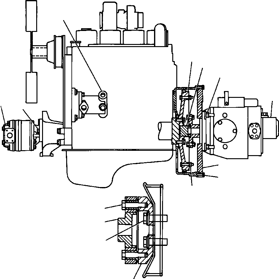 PLATE ASSEMBLY, FLEX 109 968 H45 KOMATSU