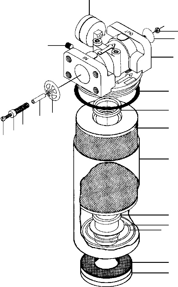 STEM CAP, BY-PASS 76 810 KOMATSU