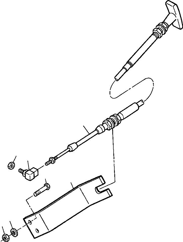 CABLE, THROTTLE 1266 330 H2 KOMATSU