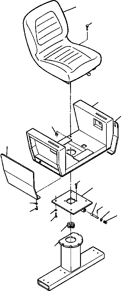 PIN, SEAT LOCK 151 741 KOMATSU