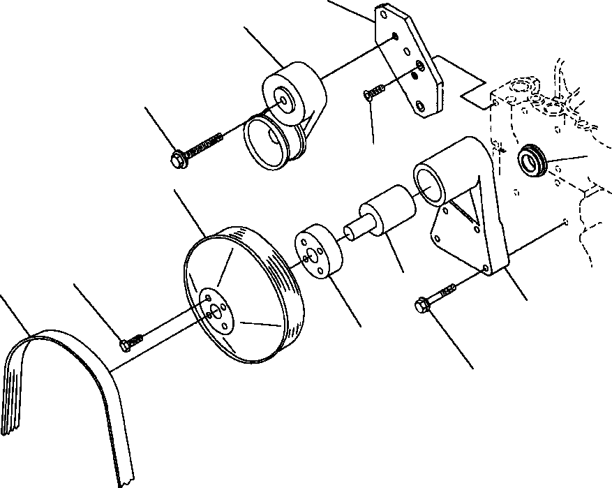 PULLEY, FAN 1240 408 H1 KOMATSU