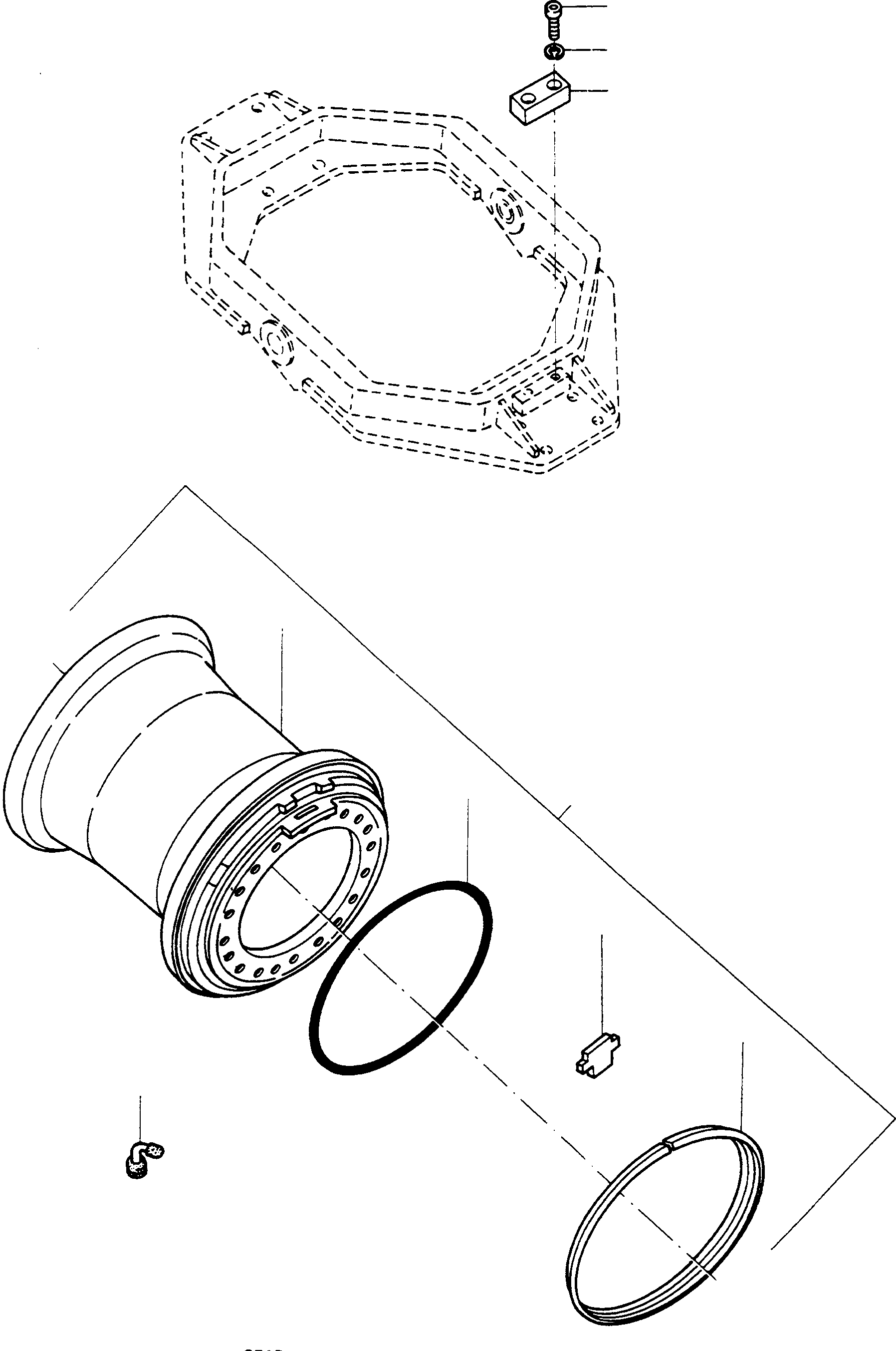 DISC WHEEL 2945884M91 KOMATSU