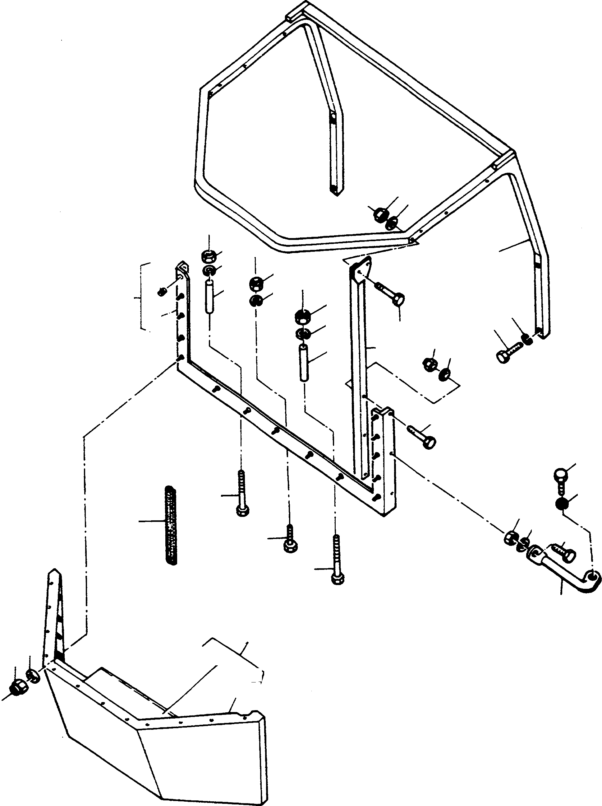 FRONT FRAME 2963079M91 KOMATSU