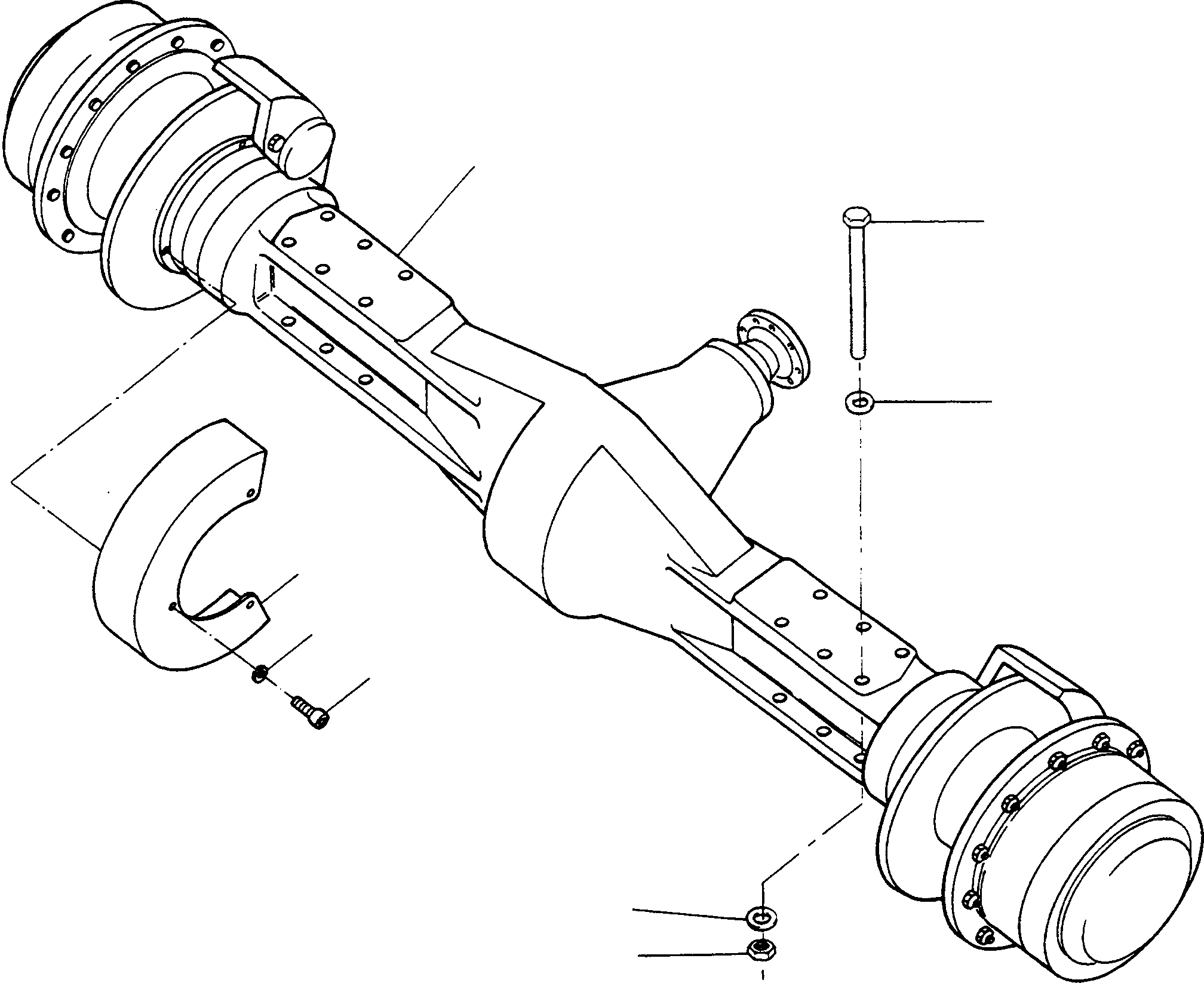 REAR AXLE 4005142M91 KOMATSU