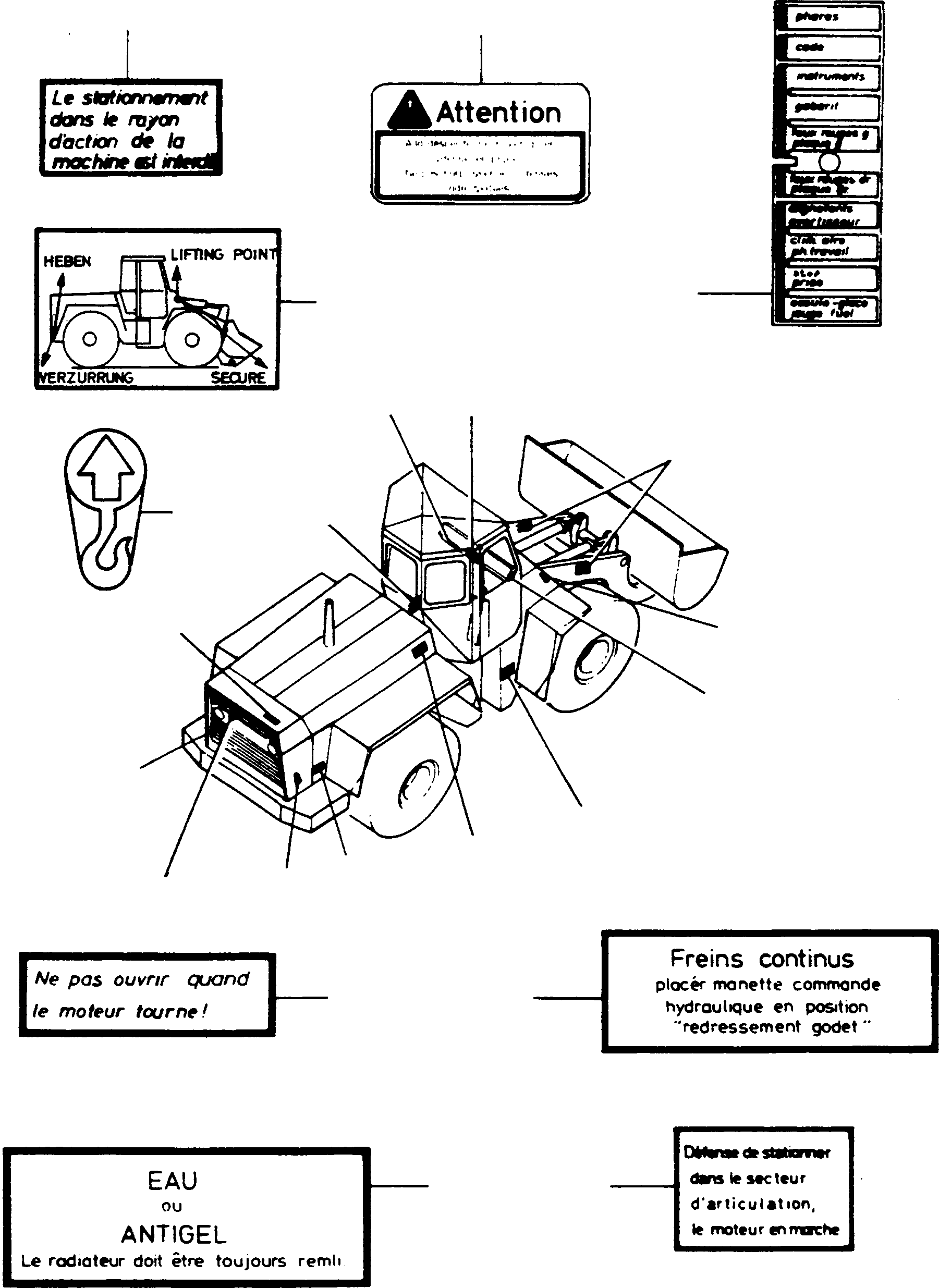 NOTE PLATE 2952112M1 KOMATSU