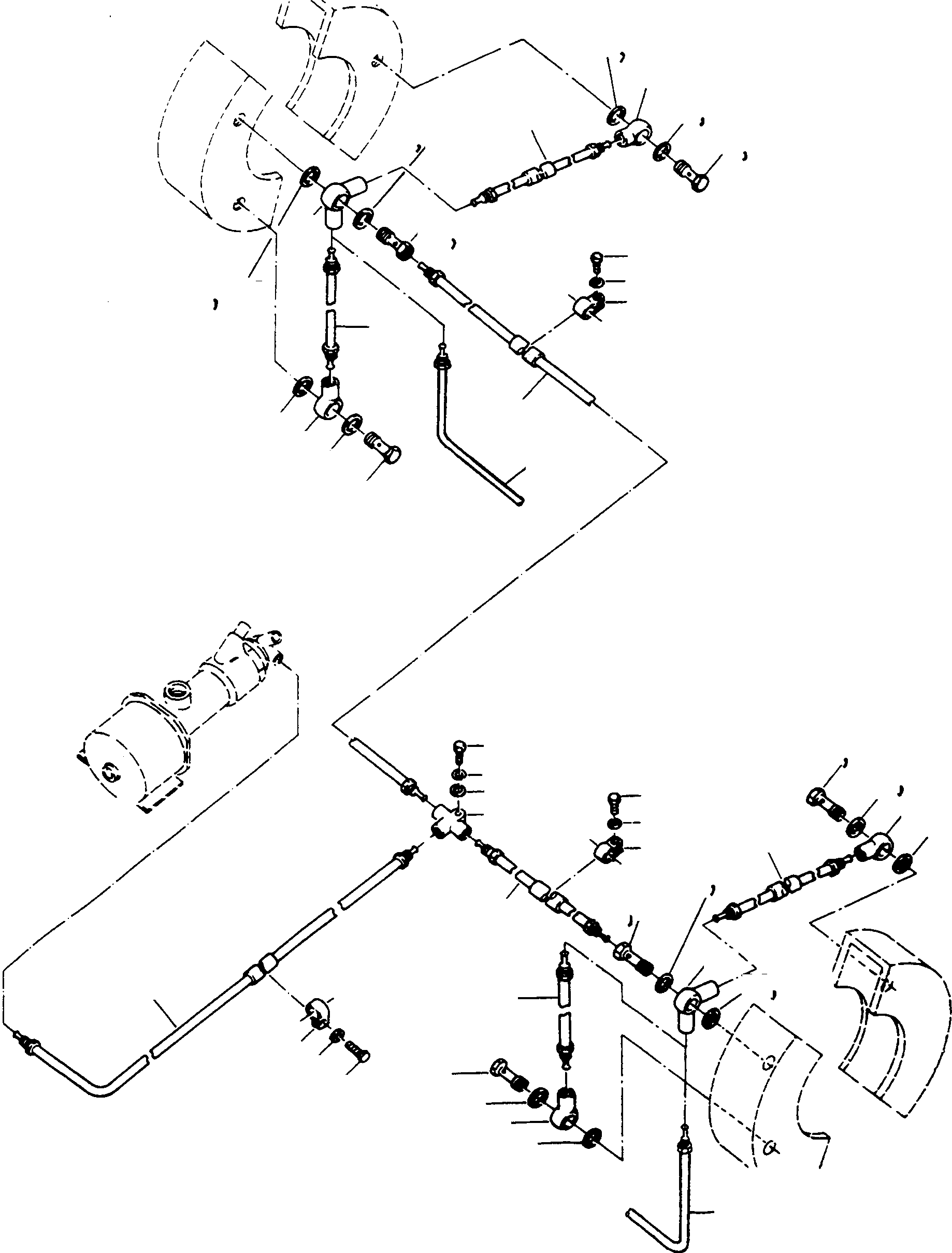BRAKE LINE 2945487M91 KOMATSU