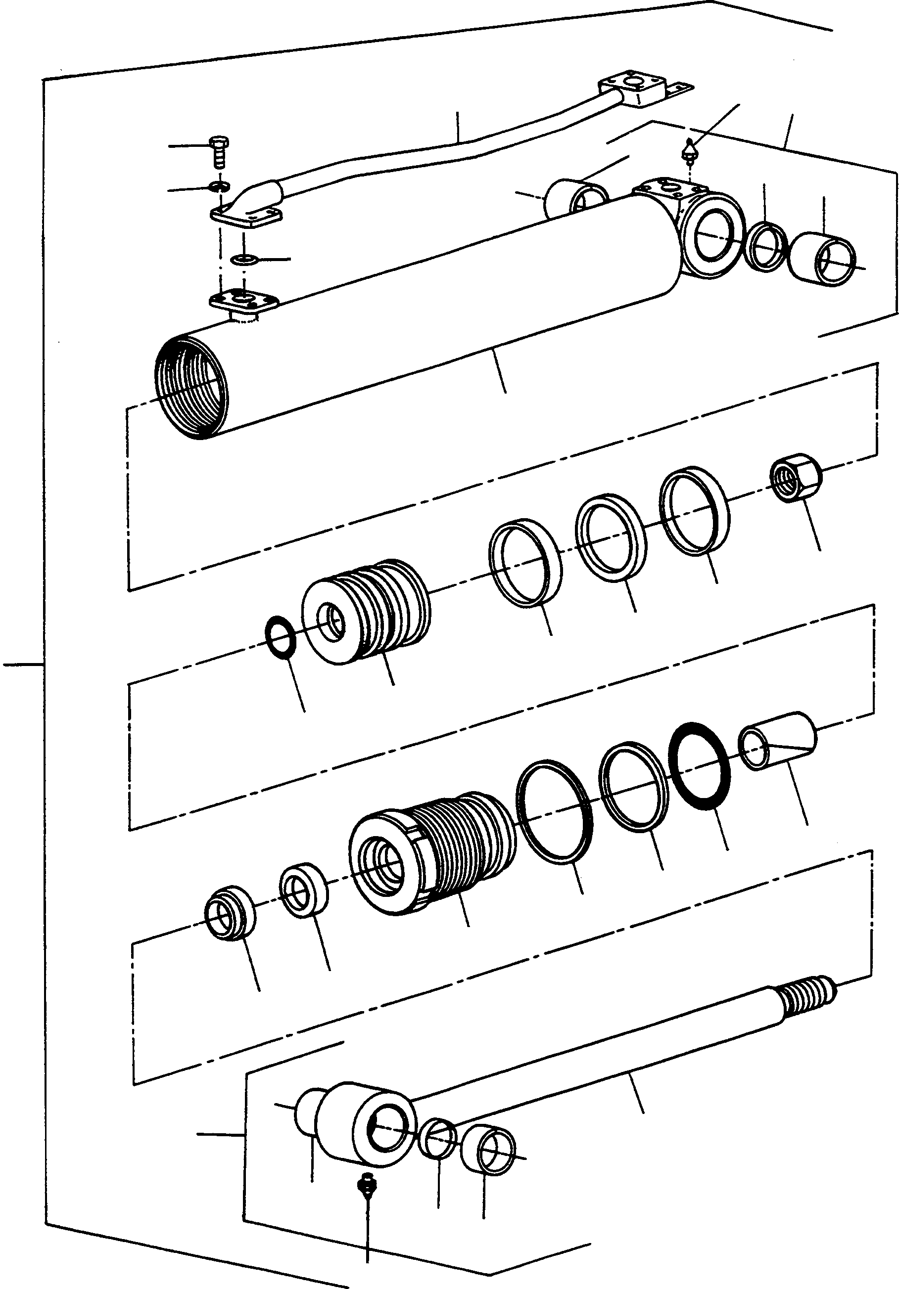 CYLINDER ROD 1608833M91 KOMATSU