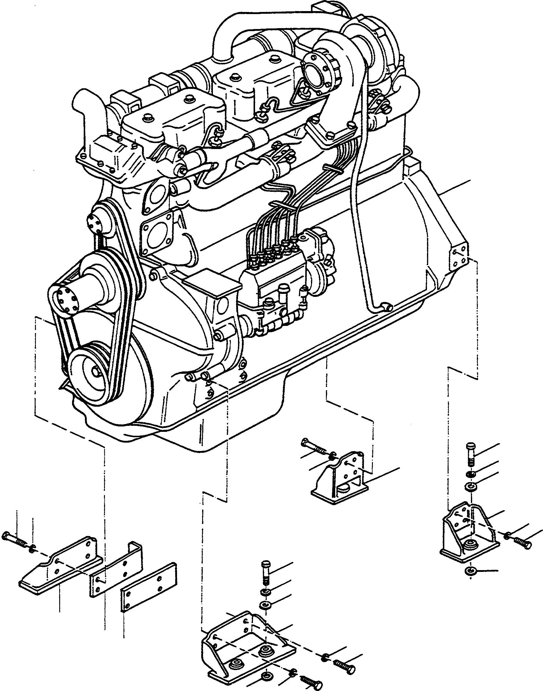 ENGINE 3078960M92 KOMATSU