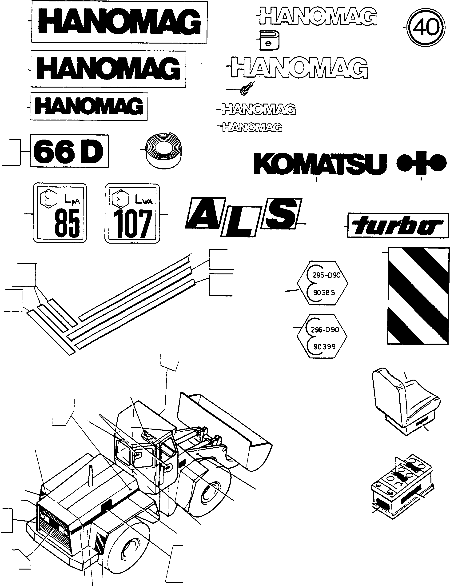 IDENTITY PLATE 4002764M1 KOMATSU