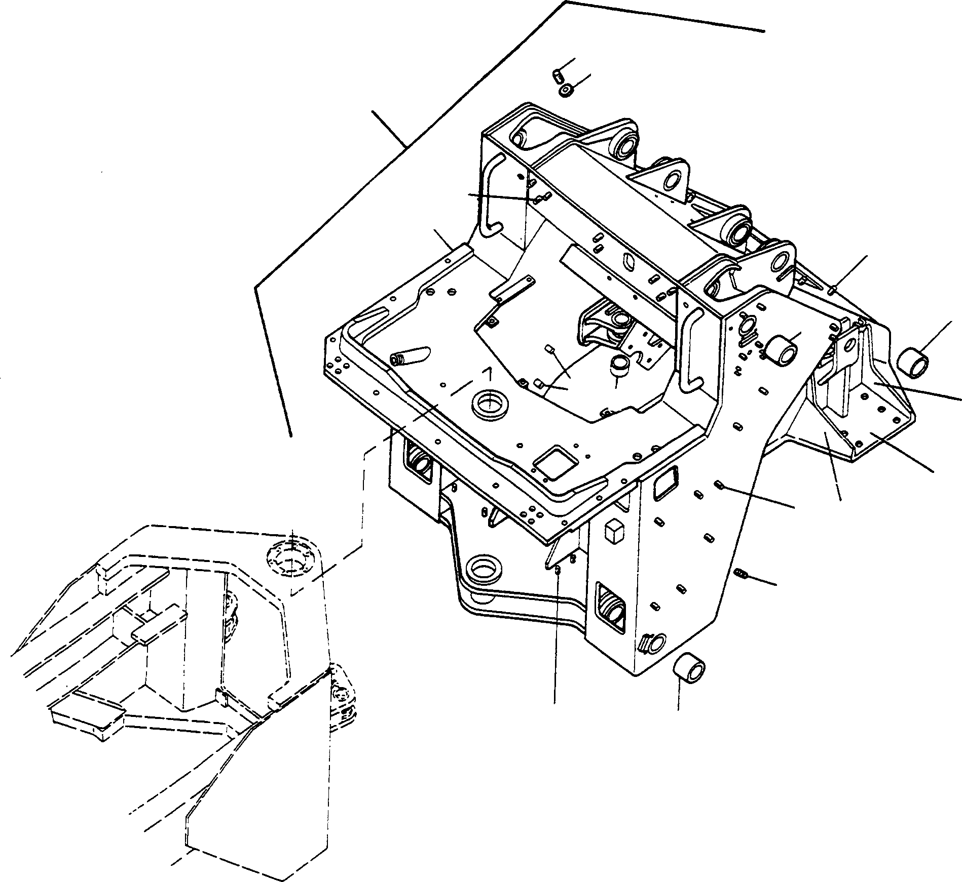 FRONT FRAME 2977282M91 KOMATSU