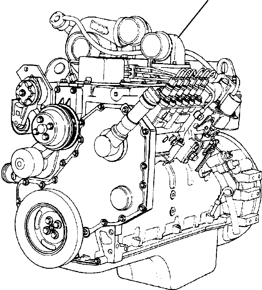 ENGINE, SERVICE 417-01-A1602 KOMATSU