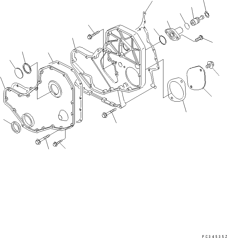 GASKET, GEAR COVER 6732-21-3170 KOMATSU