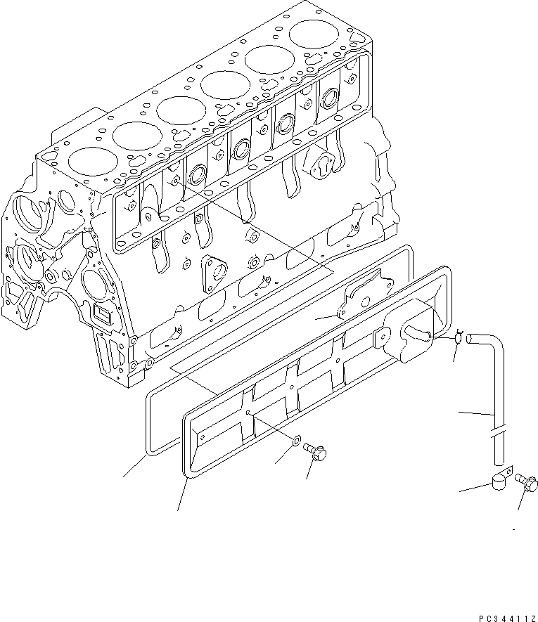 GASKET,PUSH ROD COVER 6735-21-6210 KOMATSU