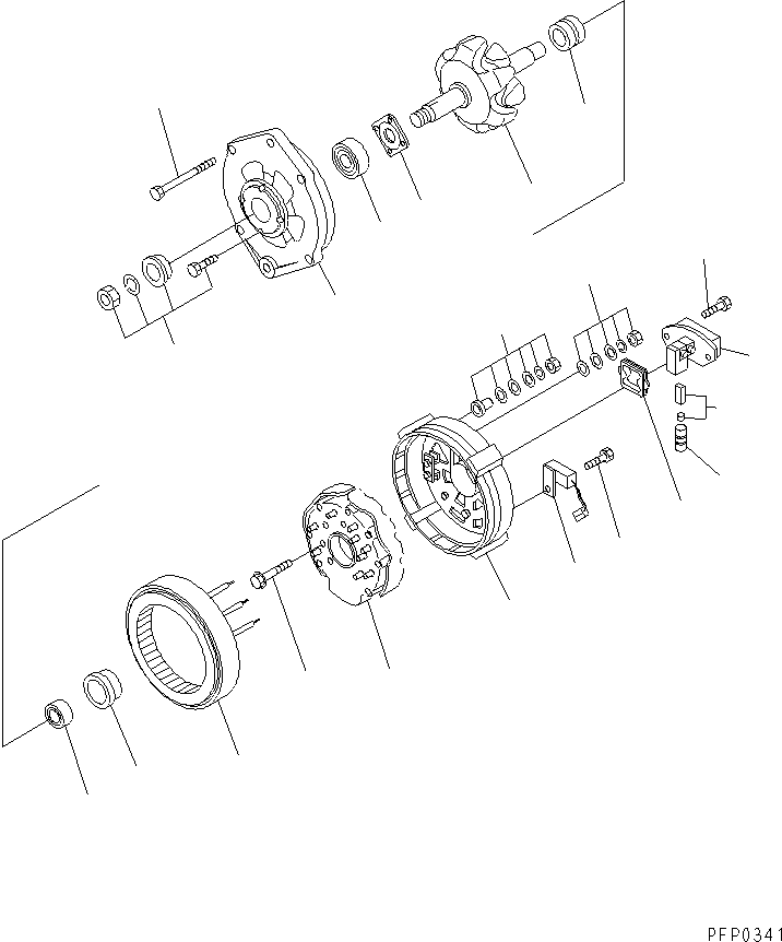 ALTERNATOR A. (40A) 6735-81-6110 KOMATSU